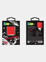 Красный сетевое зарядное устройство More Choice NC46, 2 USB 2.4A