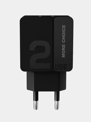 Сетевое зарядное устройство More Choice NC46, 2 USB 2.4A