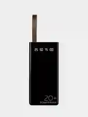 Черный внешний аккумулятор More choice PB60-20, 20000mAh, 2 USB, 2.1A