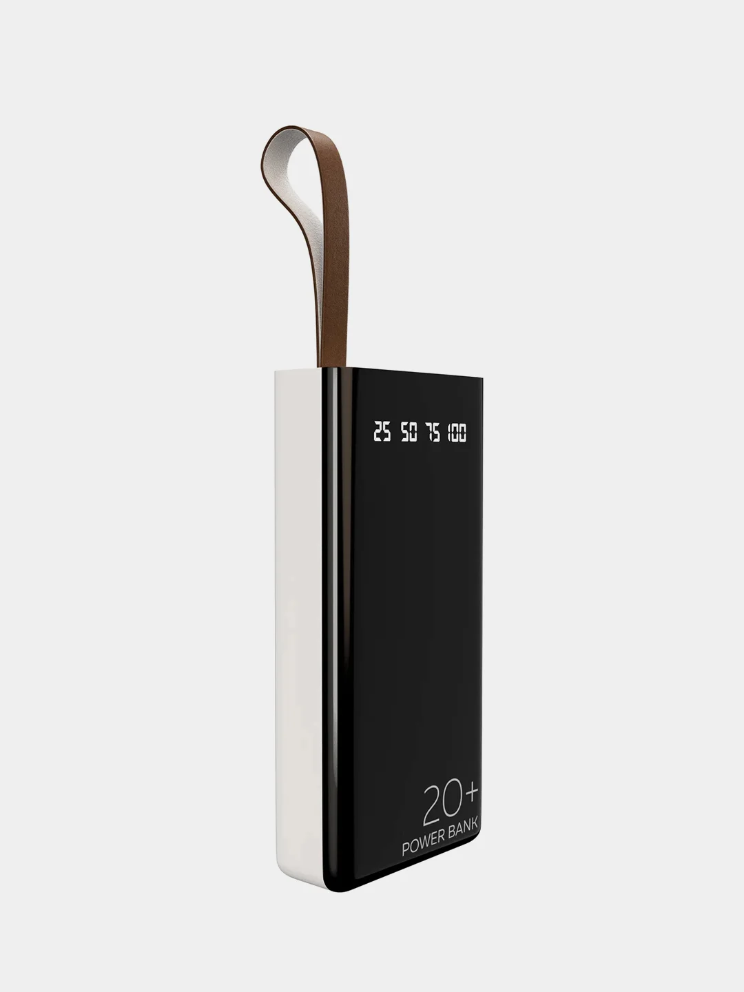 Белый внешний аккумулятор More choice PB60-20, 20000mAh, 2 USB, 2.1A