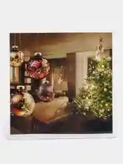 Белый магнит новогодний "Тигр"