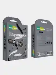 Черный наушники проводные с микрофоном More choice G26 AUX