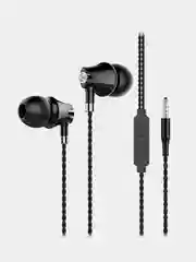 Черный наушники проводные с микрофоном More choice G26 AUX