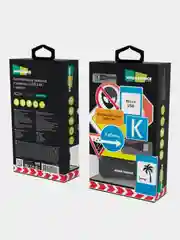 Черный автомобильное зарядное устройство More choice AC23m, 2 USB 2.4A, с кабелем micro USB