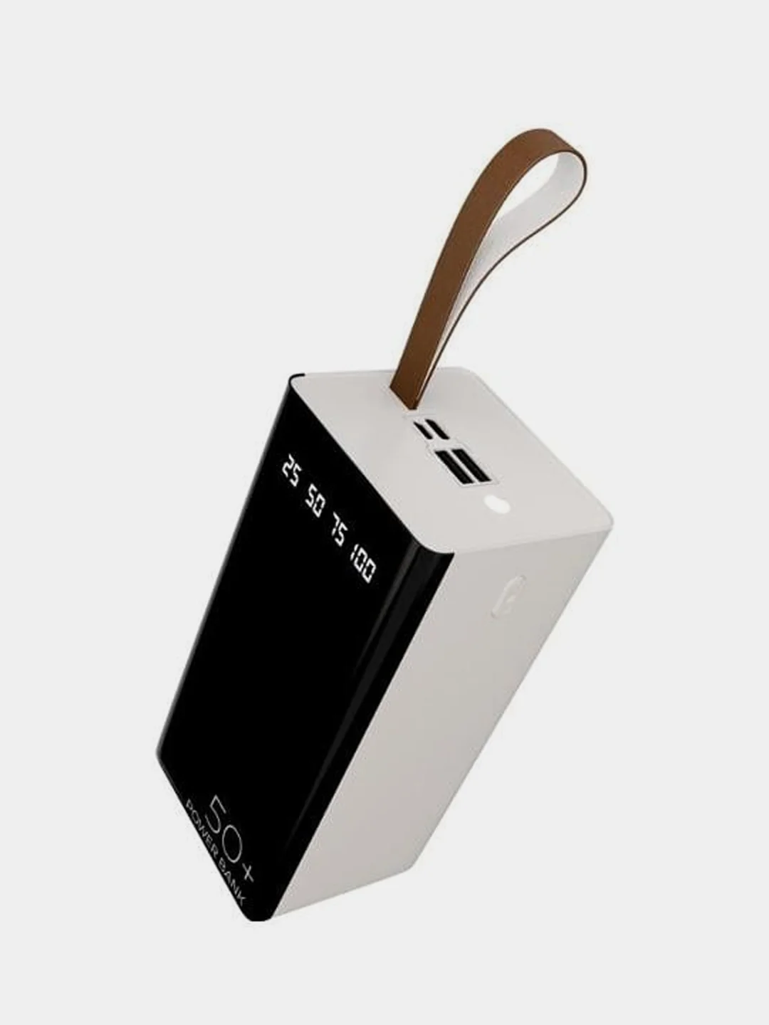 Белый внешний аккумулятор More choice PB60-50, 50000mAh, 2 USB, 2.1A