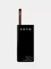 Черный внешний аккумулятор More choice PB60-50, 50000mAh, 2 USB, 2.1A