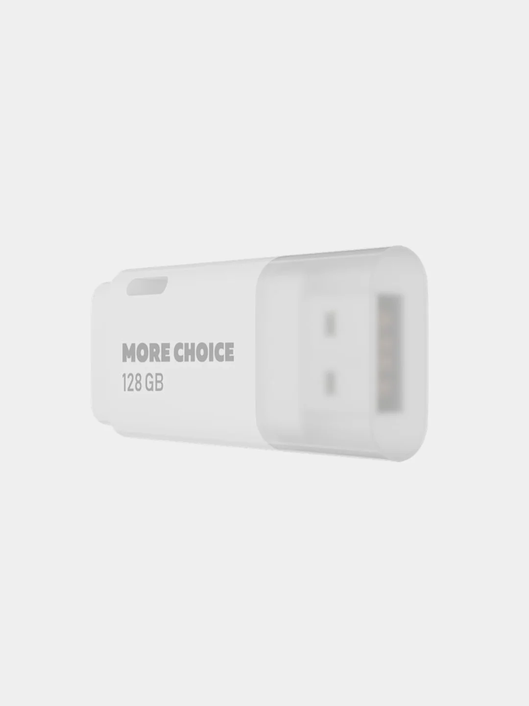 Белый usb флеш-накопитель More Choice 128GB, USB 2.0 (MF128)