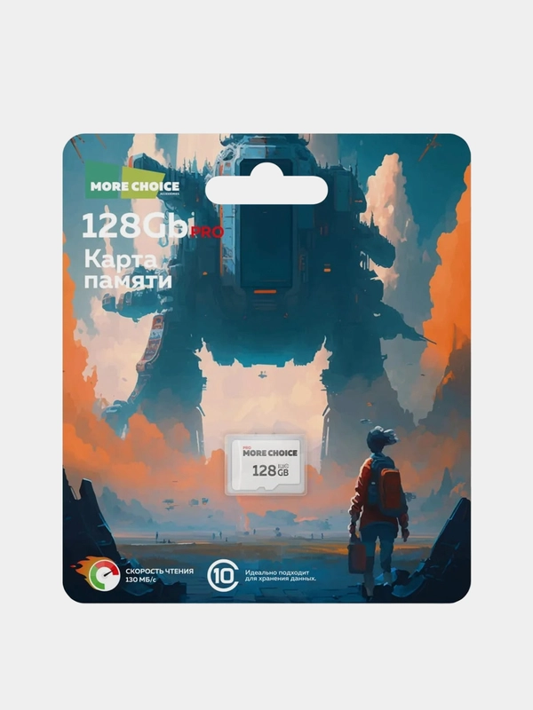 Карта памяти More choice microSD, 128GB, Class10, V30 (MC128-V30)