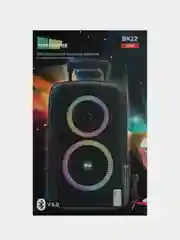 Беспроводная караоке-колонка More Choice BK22, 30W, 2400mAh, с проводным микрофоном