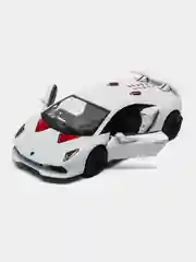 Белый машинка металлическая Kinsmart 1:38 "Lamborghini Sesto Elemento", KT5359D