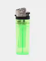Зеленый зажигалка газовая кремниевая Flameclub