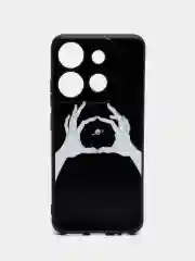 Пастельно-коралловый силиконовый чехол для Infinix NOTE 30 Pro, с принтом, с рисунком, Инфиникс Нот 30 Про