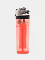 Красный зажигалка газовая кремниевая Flameclub