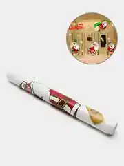 Коралловый статические новогодние наклейки на окна "Merry Christmas"