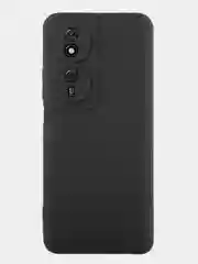 Черный чехол BROSCORP для Honor Play 8T, матовый, прозрачный, силиконовый, с защитой камер