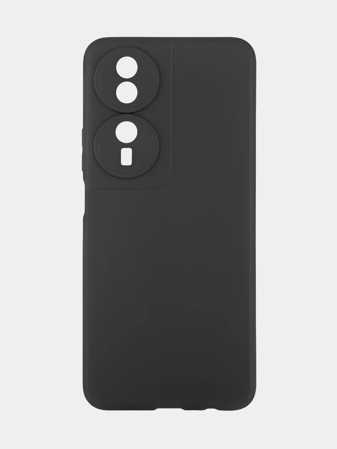 Черный чехол BROSCORP для Honor Play 8T, матовый, прозрачный, силиконовый, с защитой камер
