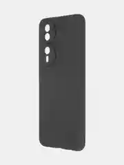 Черный чехол BROSCORP для Honor Play 8T, матовый, прозрачный, силиконовый, с защитой камер