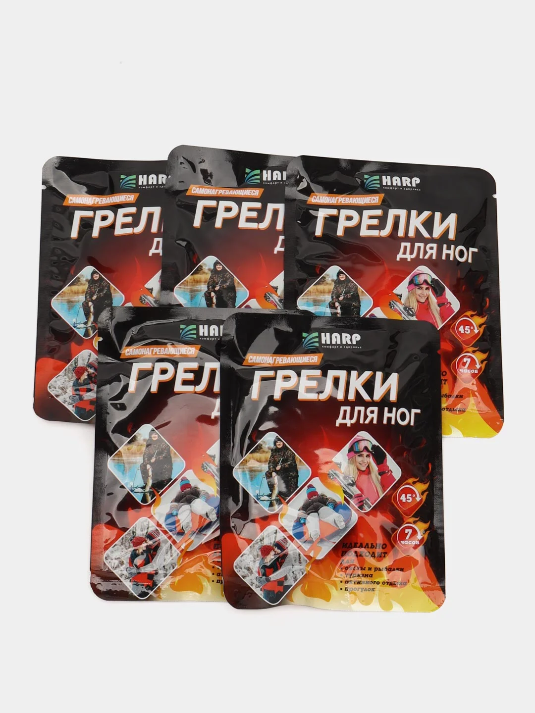 Самонагревающиеся грелки для ног, 5 пар