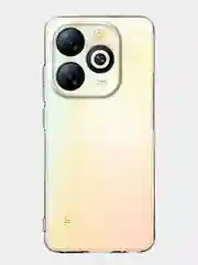 Прозрачный чехол для Infinix Smart 8, 8 Plus силиконовый BROSCORP матовый/ прозрачный с защитой камер