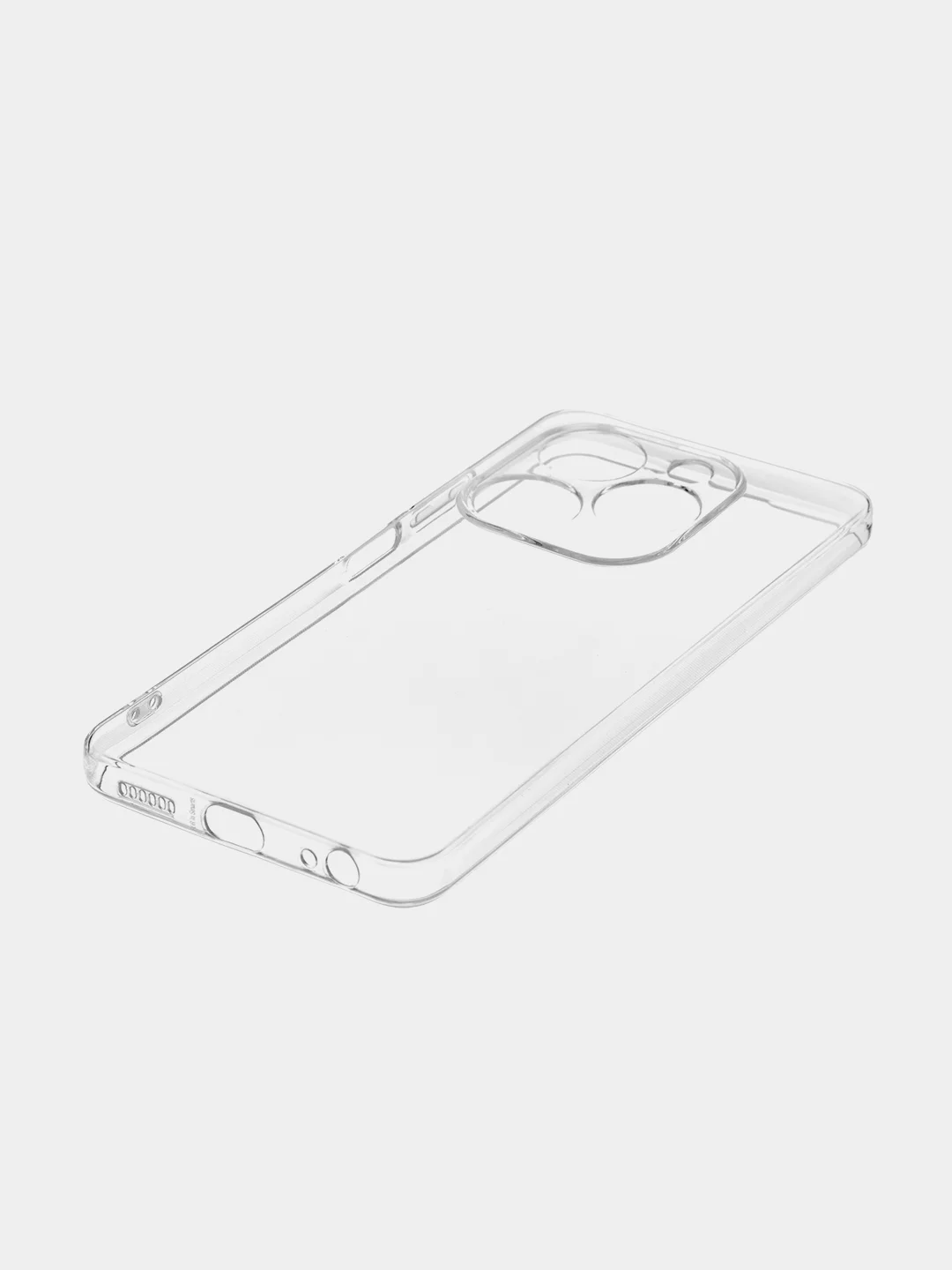 Прозрачный чехол для Infinix Smart 8, 8 Plus силиконовый BROSCORP матовый/ прозрачный с защитой камер