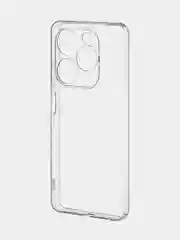 Прозрачный чехол для Infinix Smart 8, 8 Plus силиконовый BROSCORP матовый/ прозрачный с защитой камер
