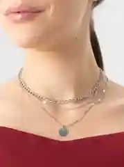 Подвеска жетон на цепочке золото серебро
