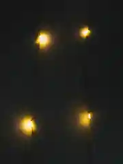 Золотой гирлянда Нить 2 м, роса, IP20, серебристая нить, 20 LED