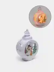 Белый новогодний фонарь