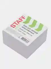 Блок для записей STAFF непроклеенный, куб 9 х 9 х 5 см, белый, белизна 90-92%