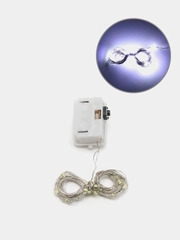 Гирлянда Нить 2 м, роса, IP20, серебристая нить, 20 LED