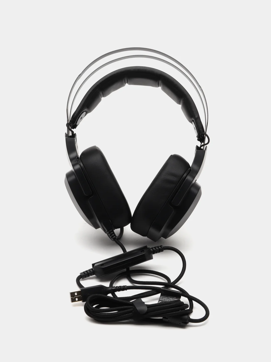 Игровые наушники с микрофоном A4Tech Bloody G570 черный, серый, 2 м, мониторные, USB