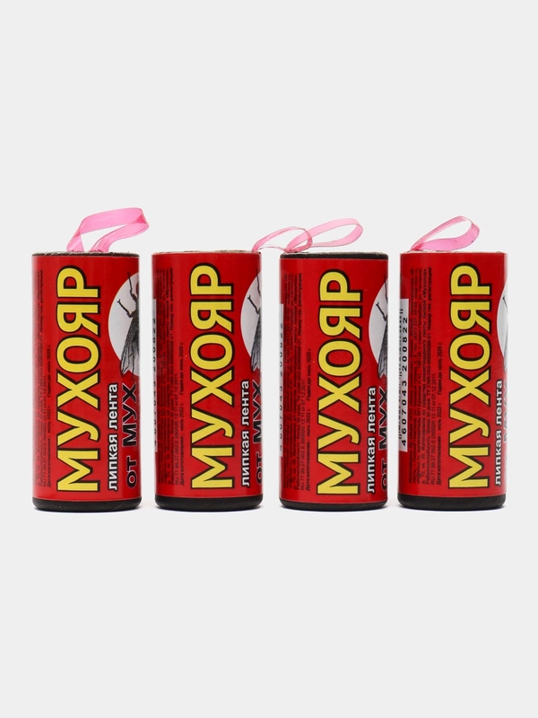 Набор 4 шт, липкая лента от мух, Мухояр