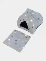 Голубой дом для кошек "Юрта", мягкий домик для кошек, складной