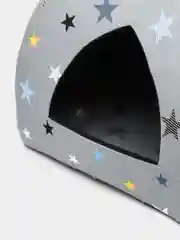 Голубой дом для кошек "Юрта", мягкий домик для кошек, складной