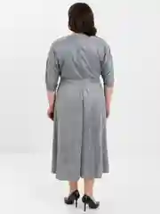 Серебряный платье женское, большие размеры