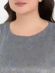 Серебряный платье женское, большие размеры