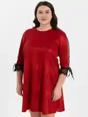 Красный платье новогоднее с люрексом