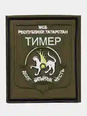 Хаки шеврон-нашивка "Тимер", на липучке