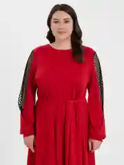 Красный платье женское вечернее, большие размеры