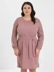 Коралловый меланж платье женское легкое летнее, большие размеры