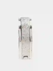 Серебряный серьга-кольцо из хирургической стали, пирсинг, 1 штука