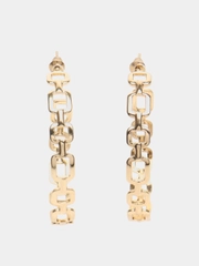 Серьги-кольца, диаметр 4,5 см