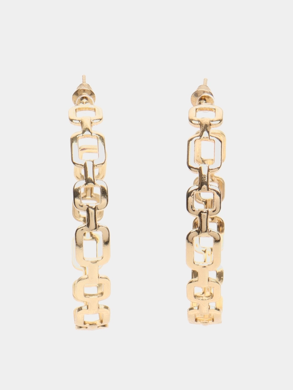 Серьги-кольца, диаметр 4,5 см
