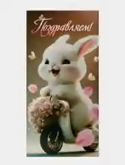 Багровый конверт для денег подарочный
