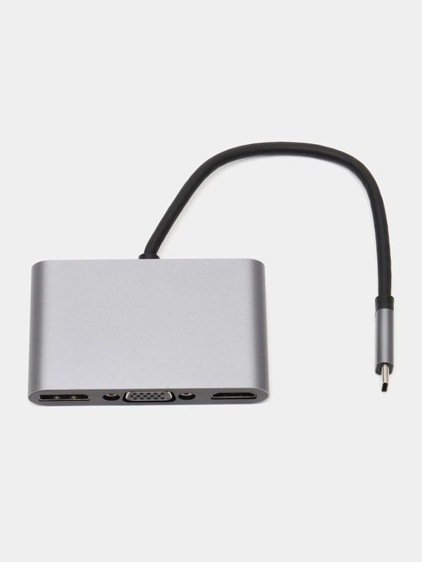 Мультипорт хаб-концентратор USB Type-C, 5 в 1, HDMI, USB*2, Type C*2
