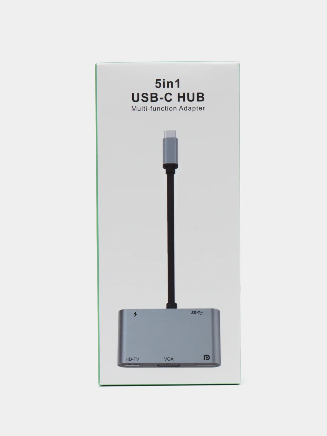 Мультипорт хаб-концентратор USB Type-C, 5 в 1, HDMI, USB*2, Type C*2