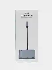 Мультипорт хаб-концентратор USB Type-C, 5 в 1, HDMI, USB*2, Type C*2