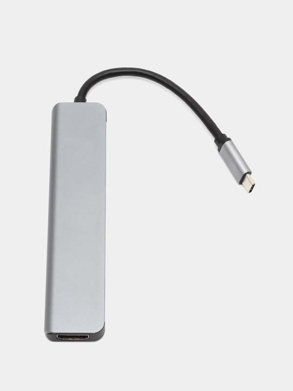 Мульпорт хаб - картридер USB Type C 7 в 1, HDMI, USB*2, Type C*2, SD, TF