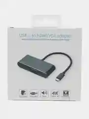 Многофункциональный универсальный адаптер USB Type C 3.1 на hdmi/vga/earphone/audio/usb3.0