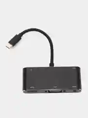 Многофункциональный универсальный адаптер USB Type C 3.1 на hdmi/vga/earphone/audio/usb3.0